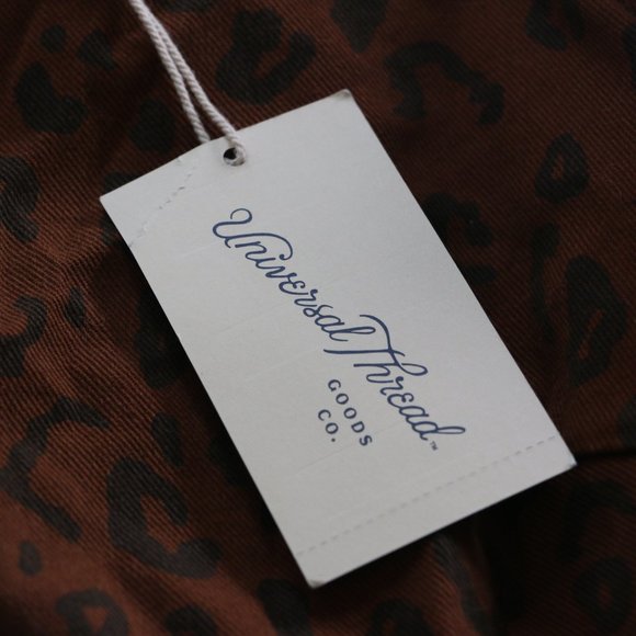 Universal Thread Leopard Print Denim Dress - Brown and Black, NWT - Picture 5 of 8